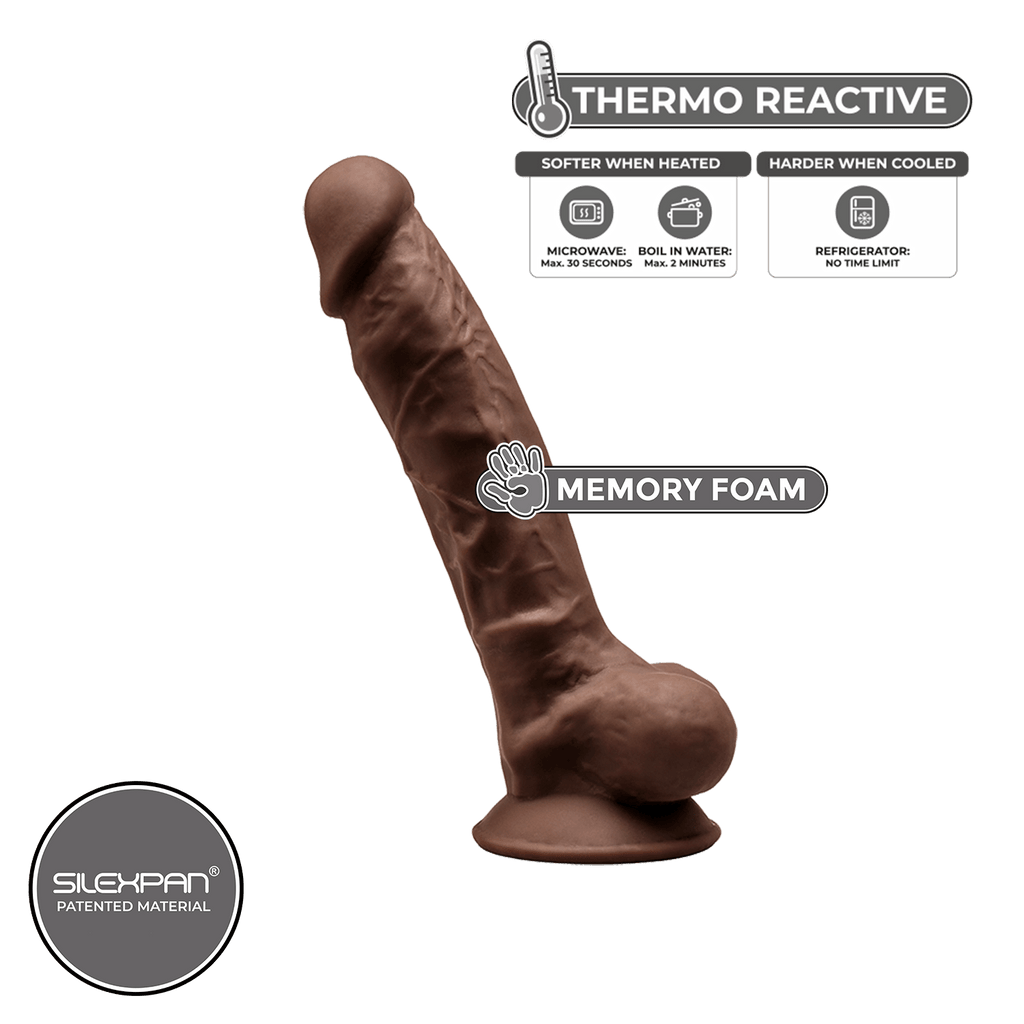 Silexd – Model 1-  7 ″ Realistic Dildo- Brown - 220284