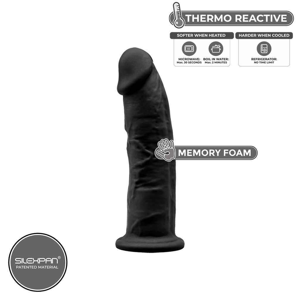 Silexd – Model 2-  6″ Realistic Dildo- Black - 220796