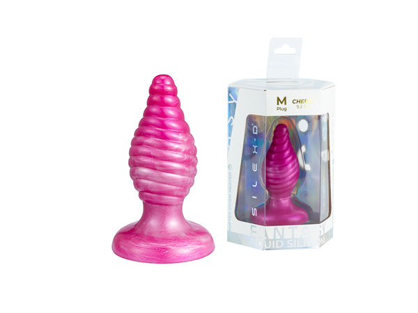 Cherry - Fantasy Collection- Medium Plug - Liquid Silicone - Silex