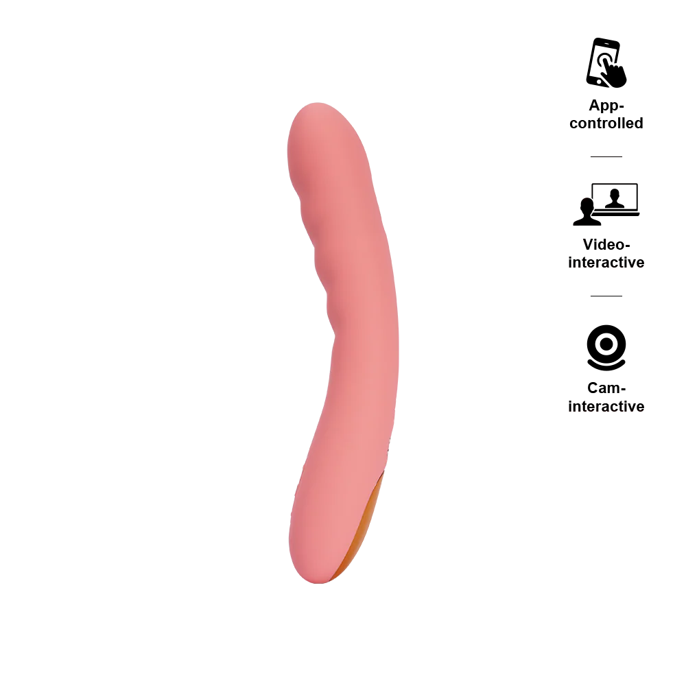AVA NEO INTERACTIVE THRUSTING VIBRATOR+ SVAKOM - Peach Pink