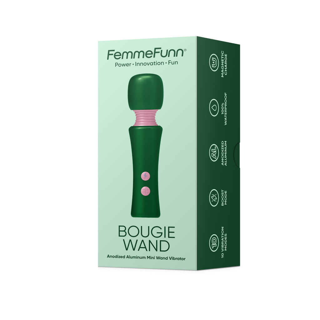 BOUGIE WAND- ANODIZED ALUMINIUM - GREEN  - FEMMEFUNN (FF-1043-17)