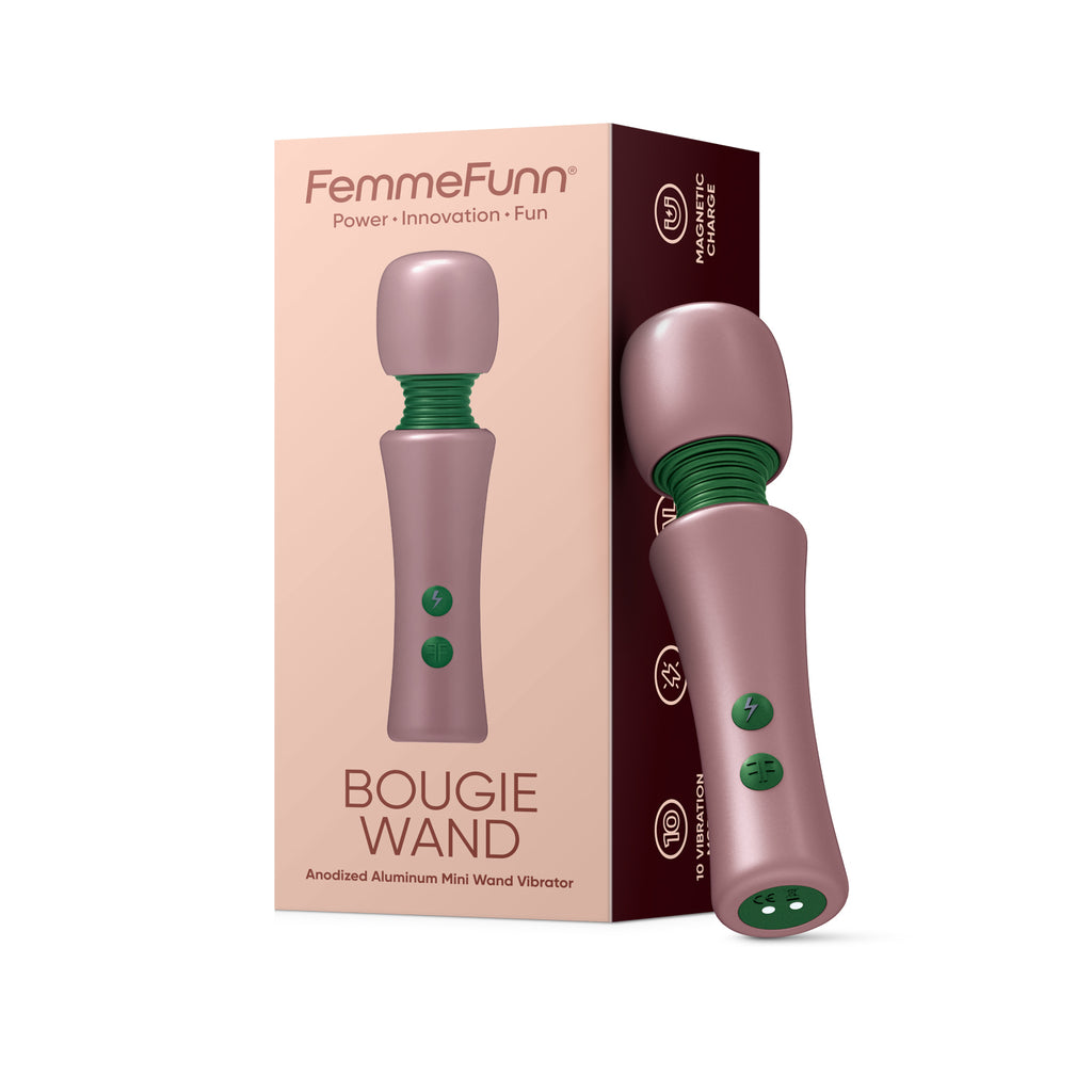 BOUGIE WAND- ANODIZED ALUMINIUM - ROSE GOLD  - FEMMEFUNN (FF-1043-08)