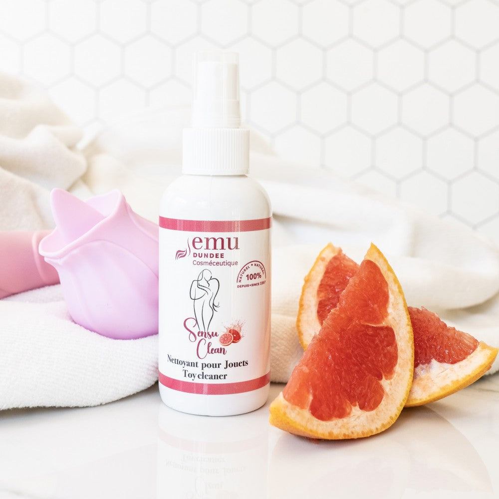 Nettoyant à jouets SensuClean | SensuClean |Toy cleaner 120ml- Emu Dundee ( MADE IN QUEBEC /CANADA )