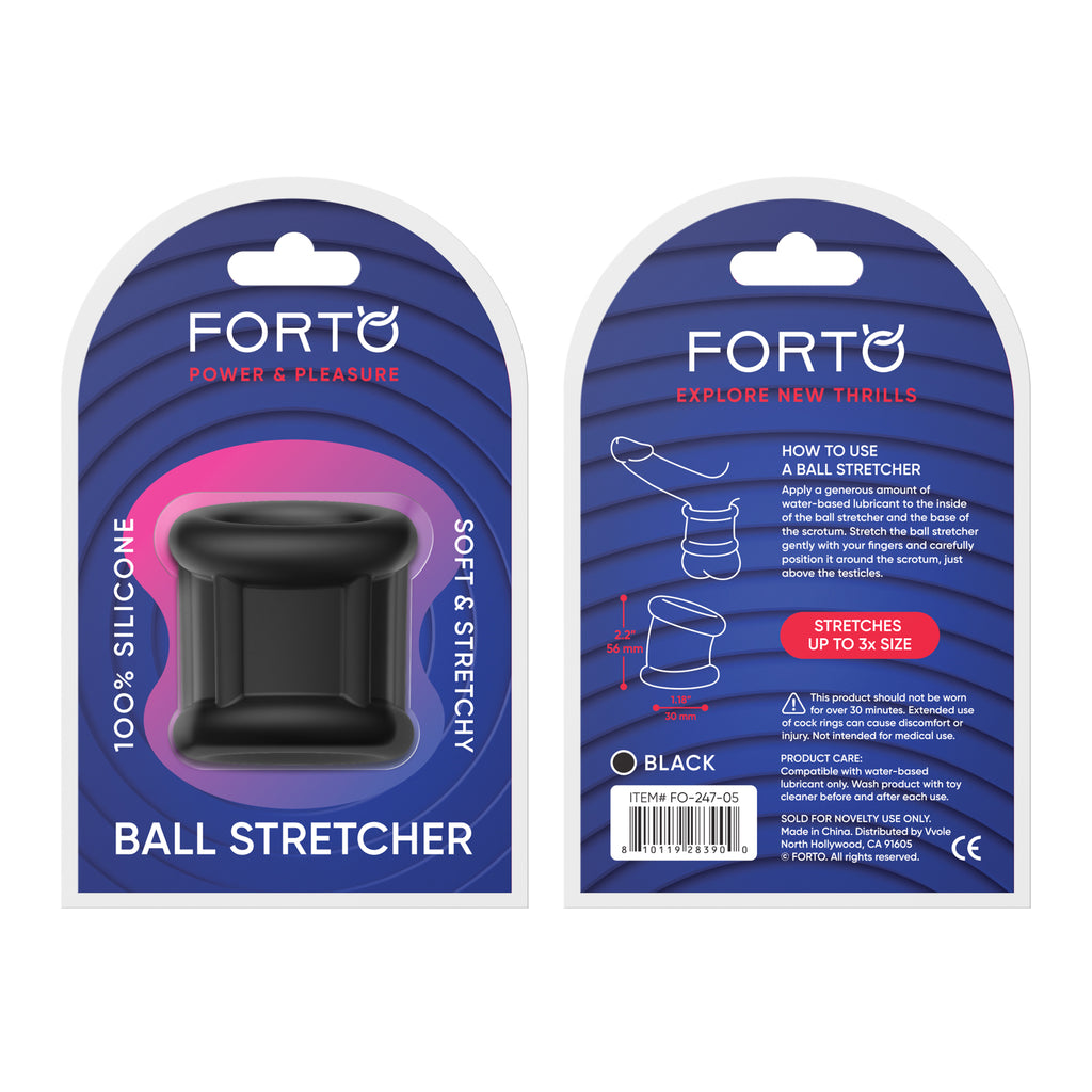 F-95: Tubular Ball Stretcher- Black -Forto (FO-247-05)