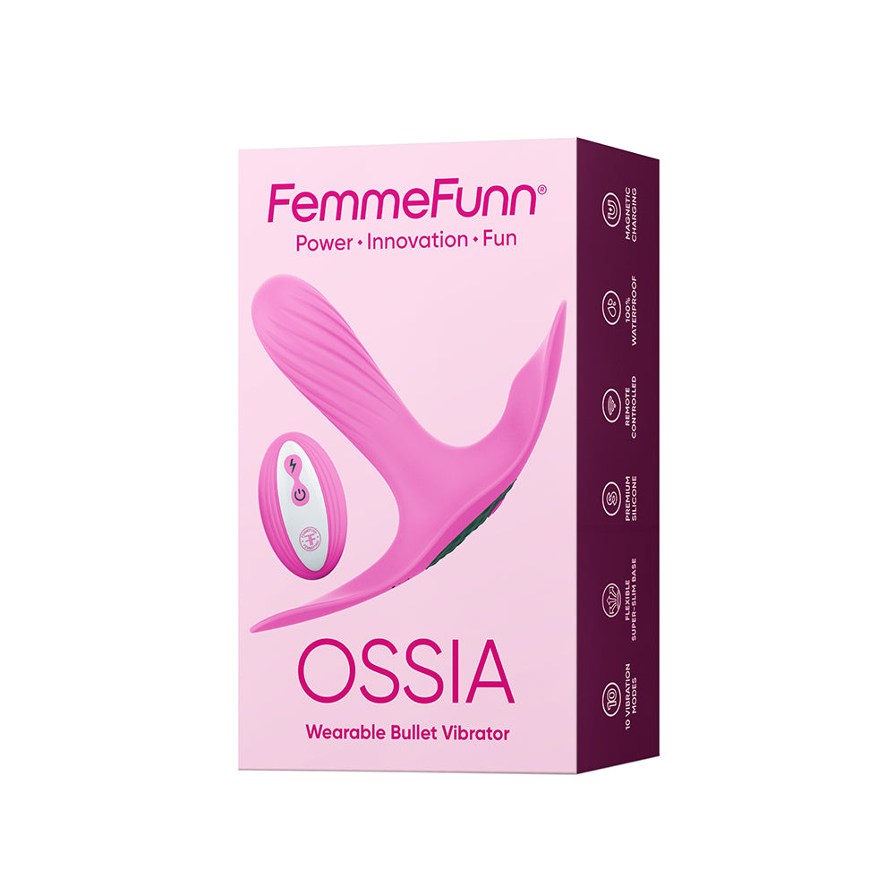 OSSIA - REMOTE CONTROLLED WEARABLE BULLET VIBRATOR - PINK - FEMMEFUNN ( FF-1041-01)