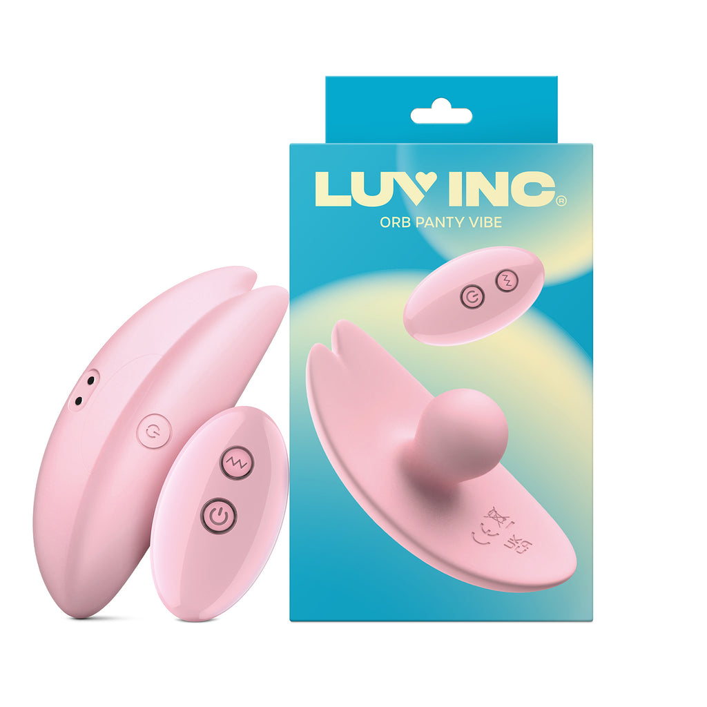 PV35: Orb Panty Vibe With Rechargeable Remote Control -  Light Pink - Luv Inc - LL-7263-01