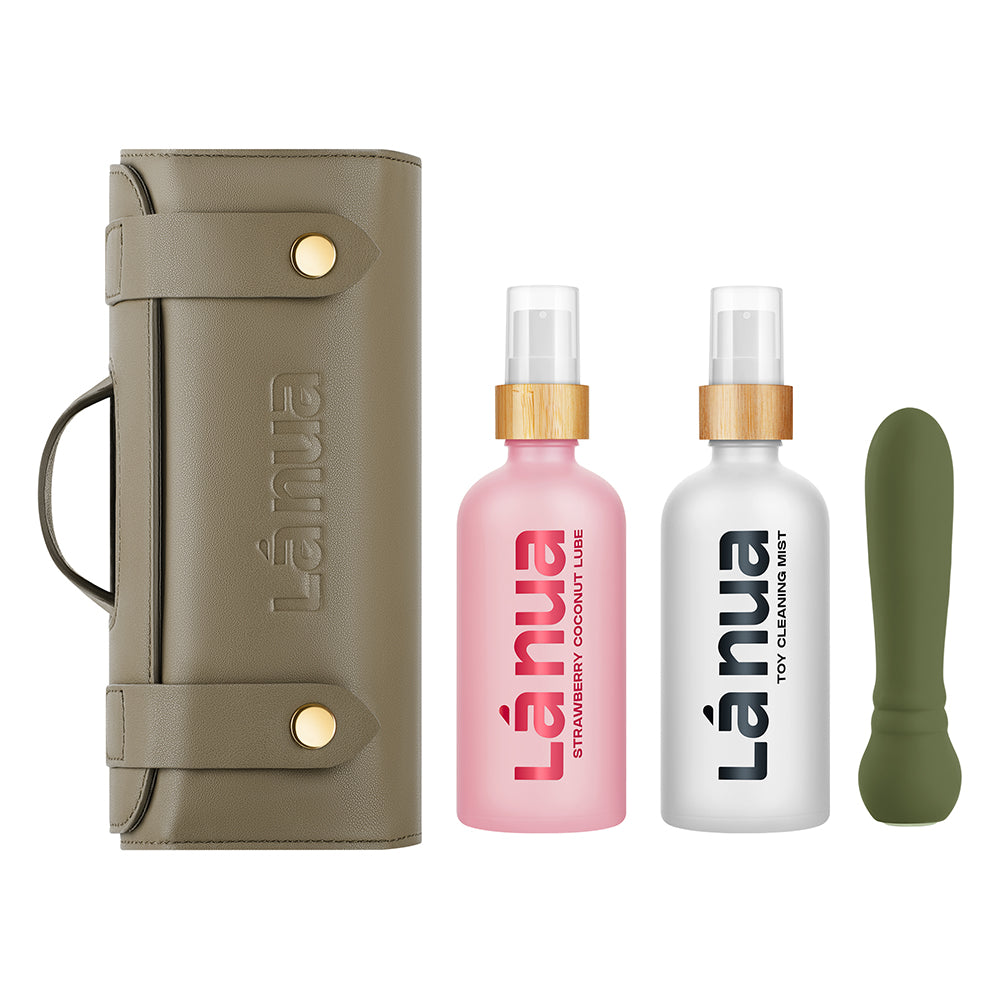 LA NUA GIFT BAG 2 - ULTRA BULLET + 100ml MIST TOY CLEANER + 100ml STRAWBERRY COCONUT LUBE ( LN-GB-SC)