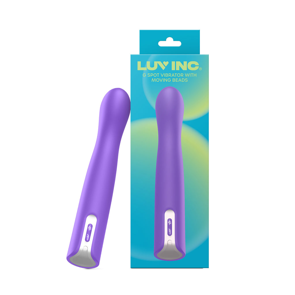 GB63: G Spot Vibrator With Moving Beads- Purple- LL-7231-02