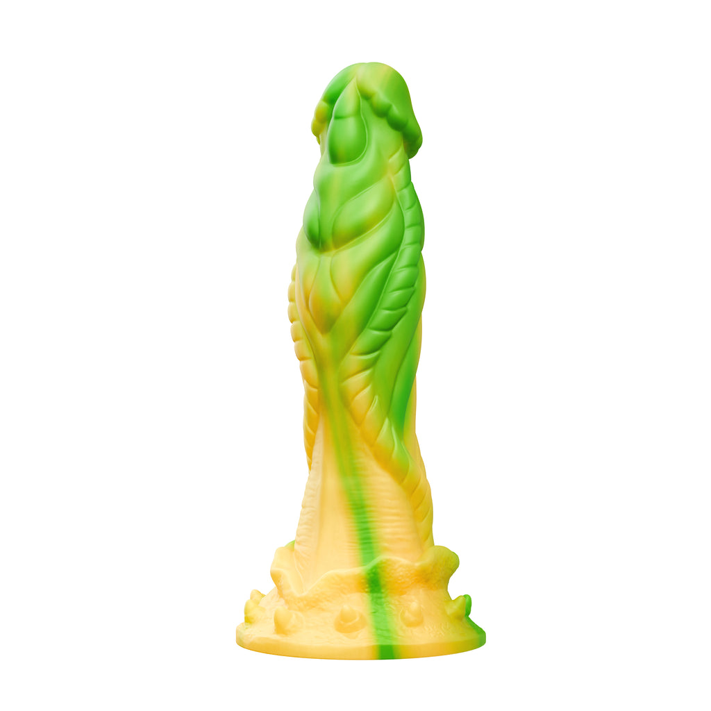 BOZAR- Snapping Turtle Thrusting Dildo- Yellow - Liquid Silicone -TENTRA ( BY FEMMEFUNN ) - TT-9005-11