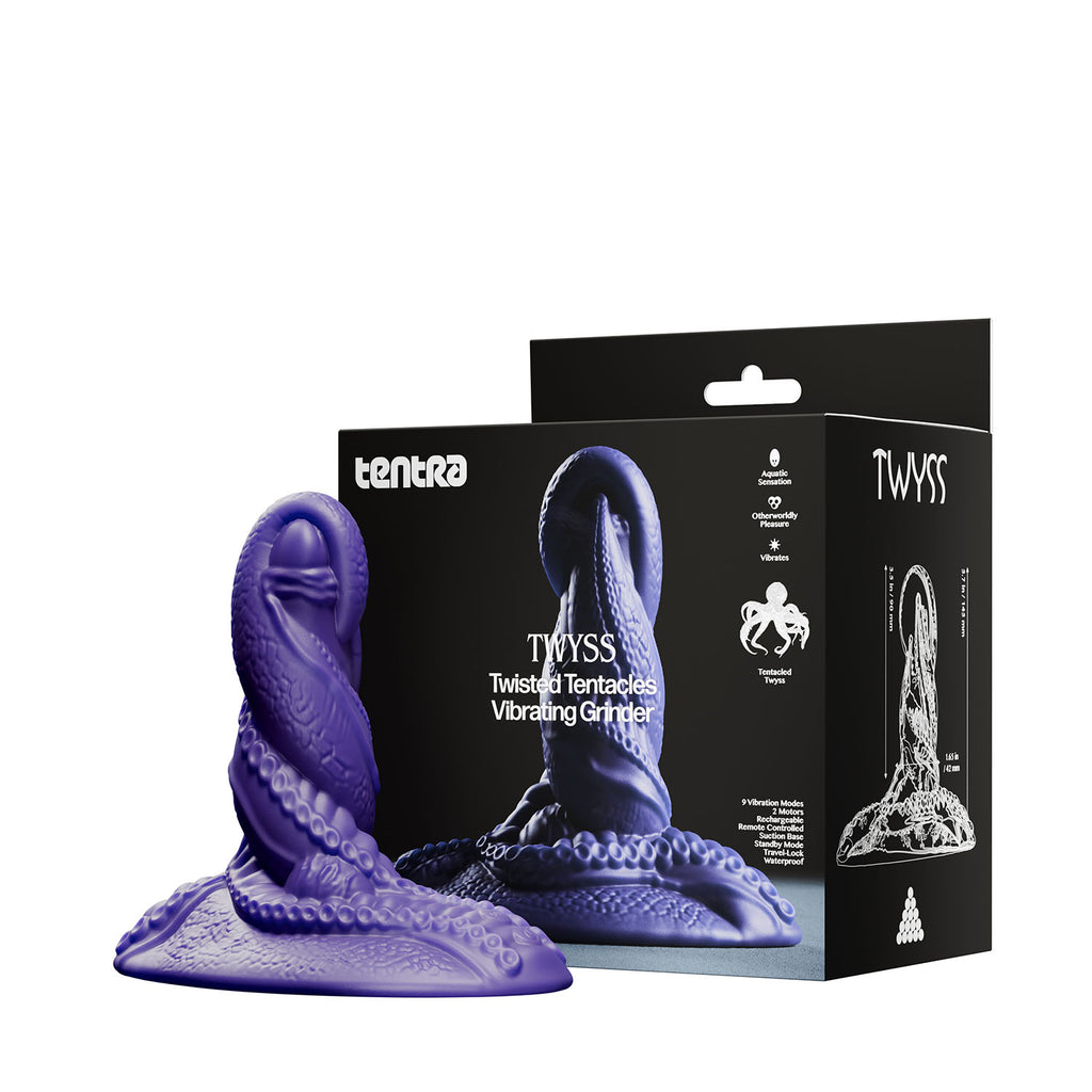 TWYSS- Twisted Tentacles Vibrating Grinder- Purple- Tentra (TT-9007-02)