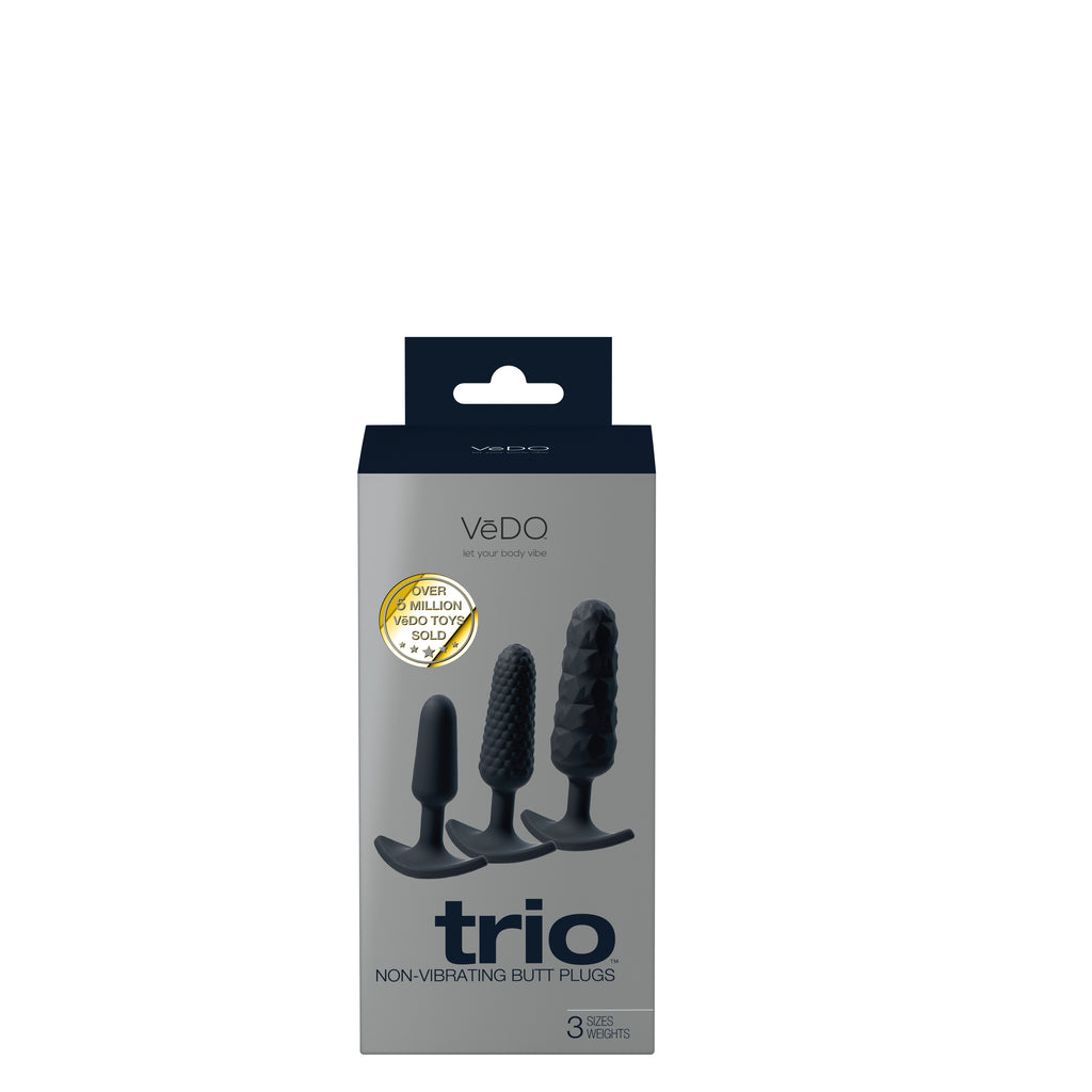 TRIO ANAL PLUG SET - WEIGHTED AND TEXTURED - Vedo - VI-A0108