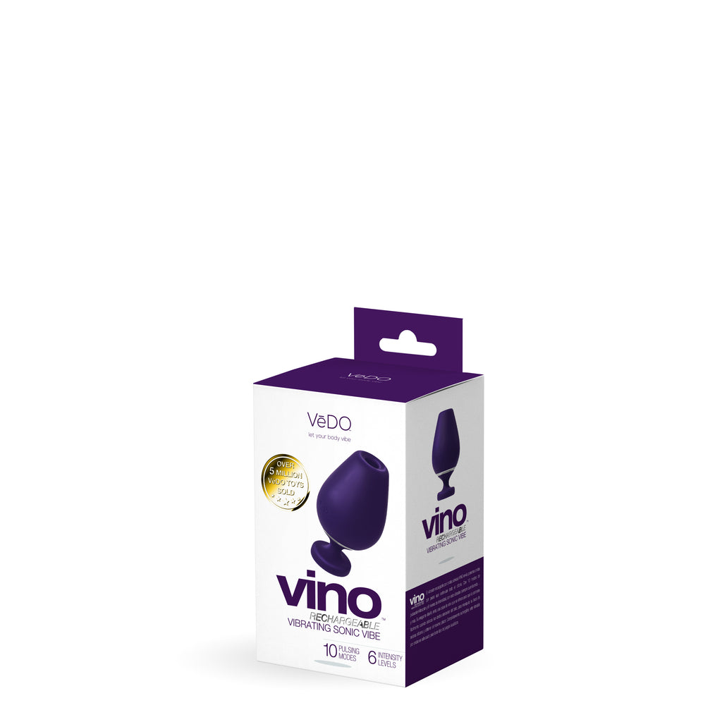 VINO RECHARGEABLE VIBRATING SONIC VIBE- PURPLE - VEDO ( VI-F1713)