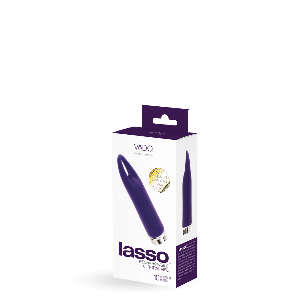 Lasso Rechargeable Clitoral Vibrator- VēDO -Purple - VI-F1913