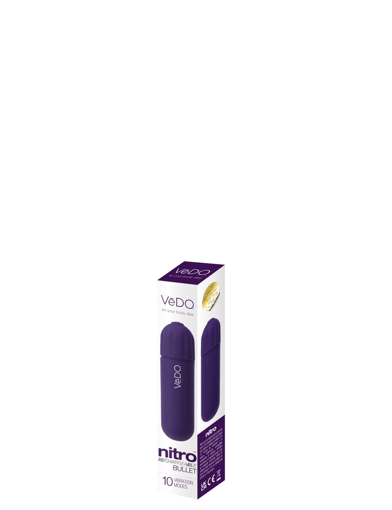 Nitro- Powerful Rechargeable Bullet - Purple - Vedo ( VI-F2013)