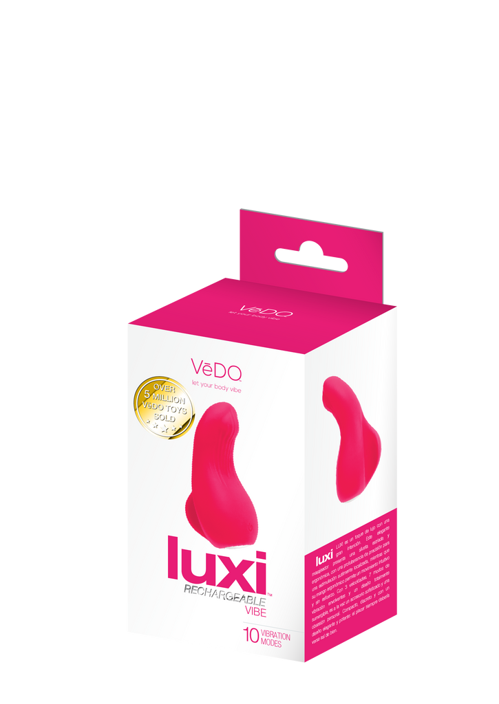 LUXI Rechargeable Clitoral Finger Vibe-Pink - Vedo - MSRP 69.99$