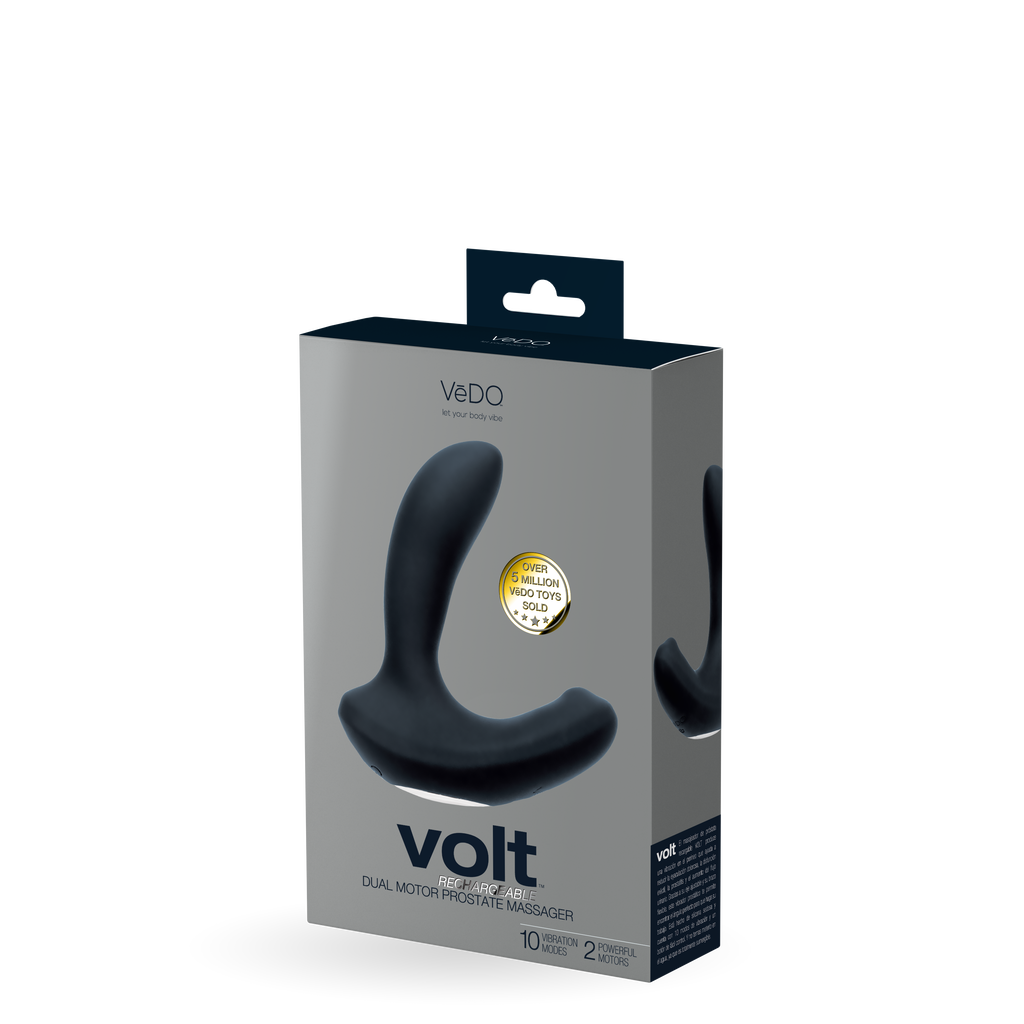 Volt - Rechargeable Prostate vibe - Black - Vedo ( VI-P2308)