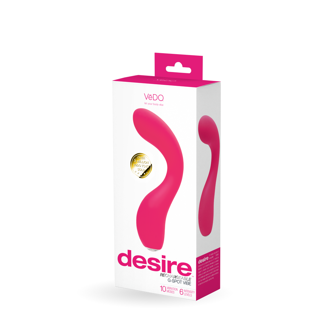 Desire -Rechargeable Gspot Vibe  Pink - Vedo - (VI-P2409)