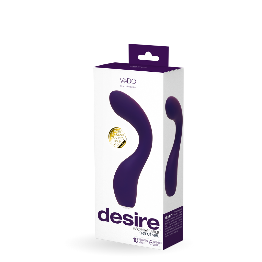 Desire -Rechargeable Gspot Vibe -Purple - Vedo - (VI-P2413)