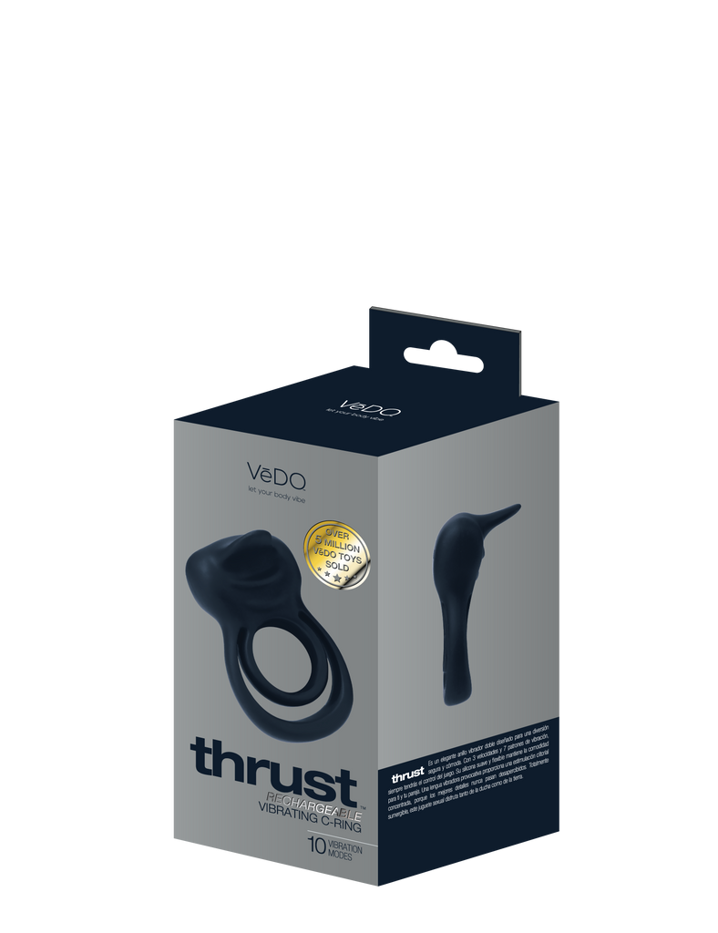 THRUST RECHARGEABLE C-RING- BLACK - VEDO - VI-R1308
