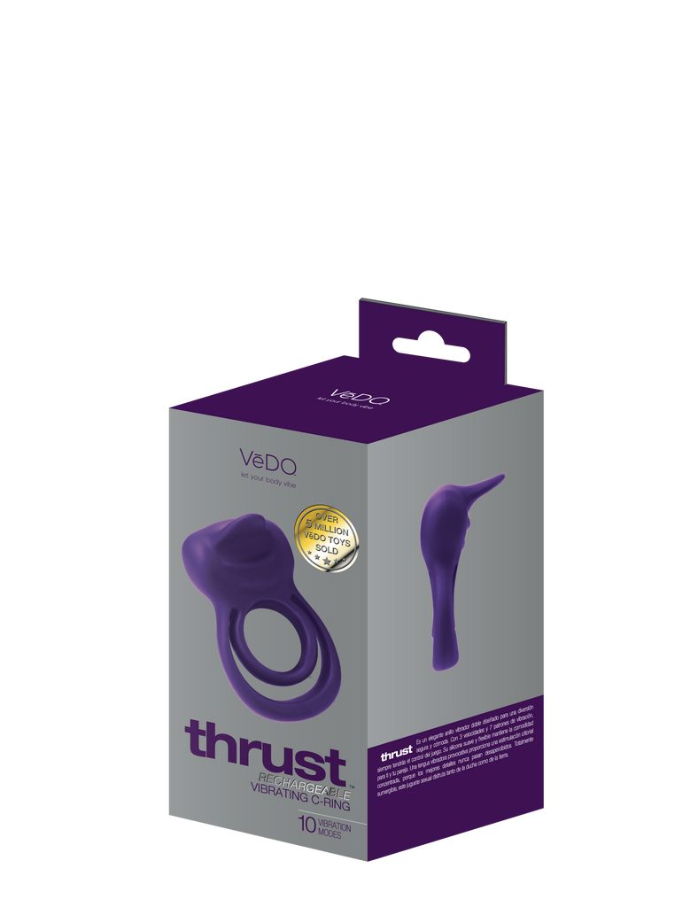 THRUST RECHARGEABLE C-RING- PURPLE - VEDO - VI-R1313