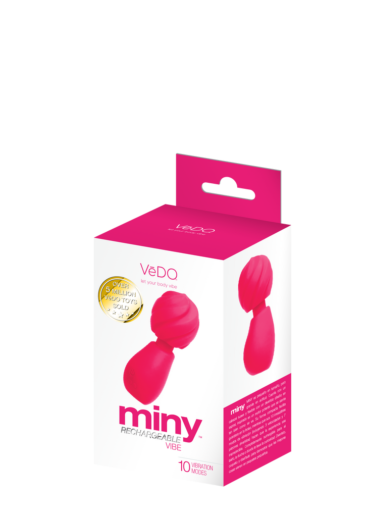 MINY Rechargeable Extra Mini Wand  - Pink - Vedo - VI-W0309- msrp -69.99$