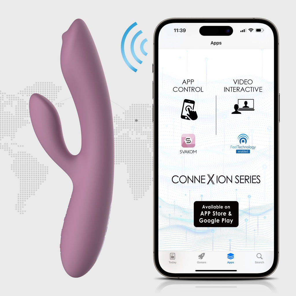 TRYSTA NEO INTERACTIVE RABBIT VIBRATOR WITH G-SPOT BALL- SVAKOM