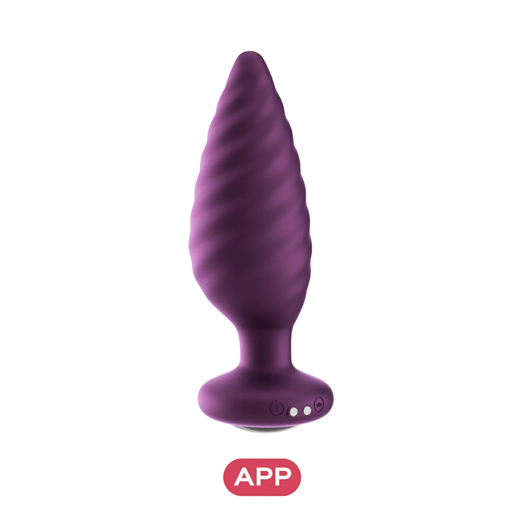 Noah - App-Controlled Rotating Butt Plug- Purple -Honey Play Box- AP-39-945PU