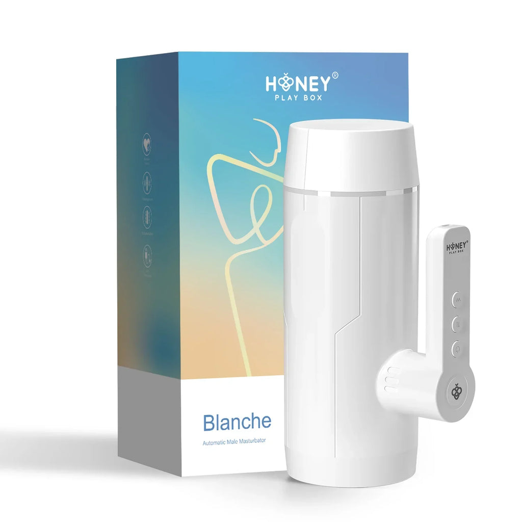 BLANCHE Thrusting Male Masturbator- Honey Play Box - AC-23-840WH