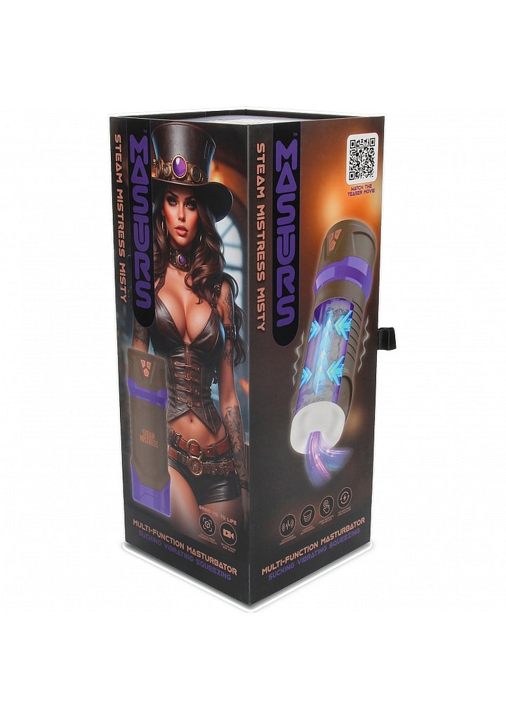 Masturs - Misty - Steam Mistress - Multi Function Masturbator- Brown - Shots