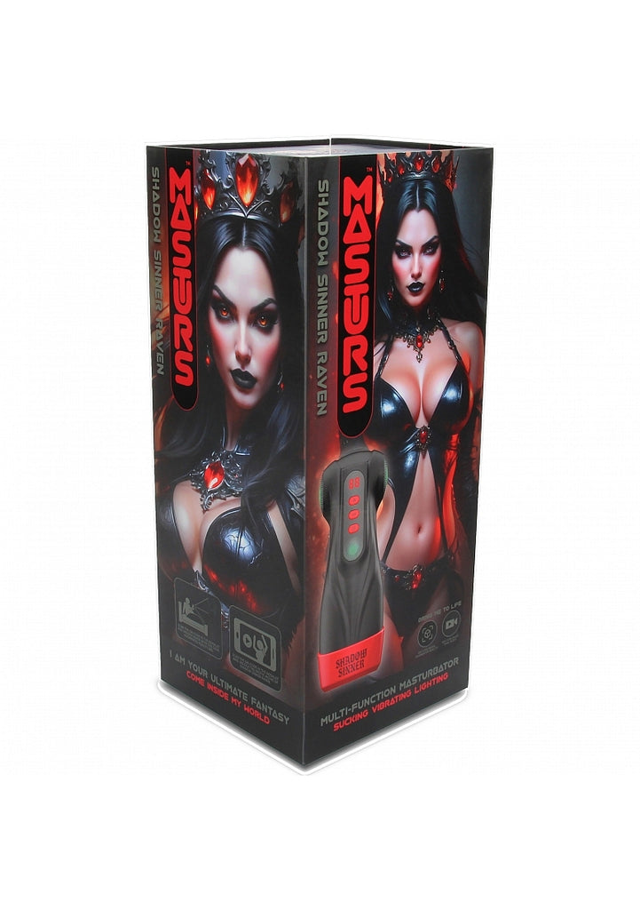 Masturs - Raven - Shadow Sinner - Multi Function Masturbator- Black - Shots