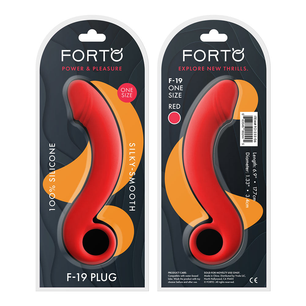 F-19 Plug 100% Silicone Red ( fo-233-06)