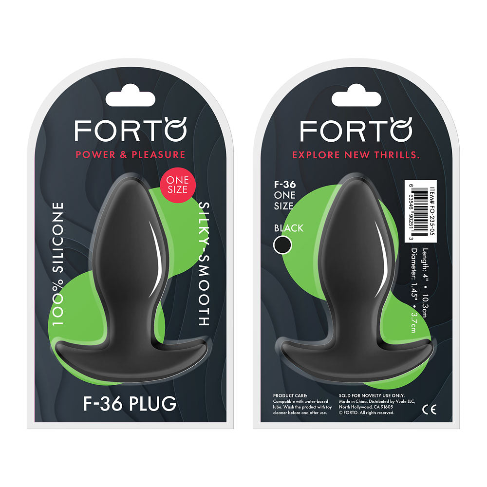 F-36 T Plug 100% Silicone Black ( fo-235-05)