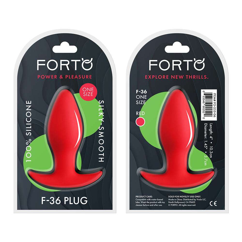 F-36 T Plug 100% Silicone Red ( fo-235-06)