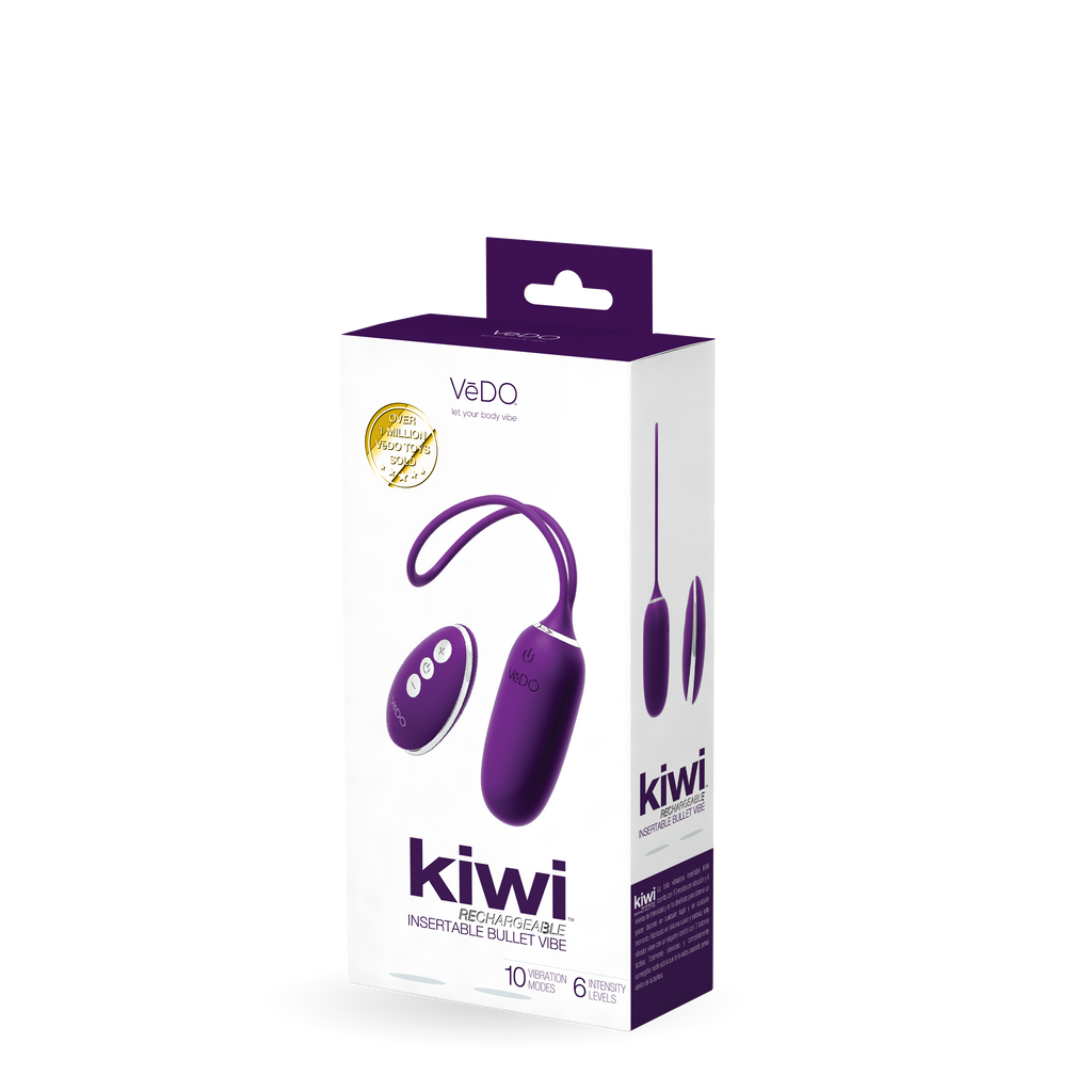 Kiwi - Rechargeable Insertible Bullet- Deep Purple- Vedo ( Vi-B0613)