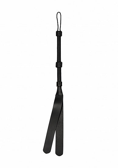 Heavy Duty Double Tailed Whip Flogger - Black- Pain by shots (pai006blk) - DISCONTINUED