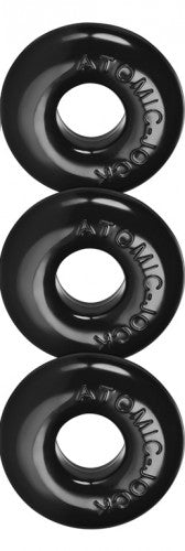 Ringer 3-Pack Cockring - Black (OX-1324BLK)