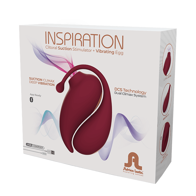 INSPIRATION- Clitoral suction Stimulator + vibrating Egg + app connection - Adrien Lastic