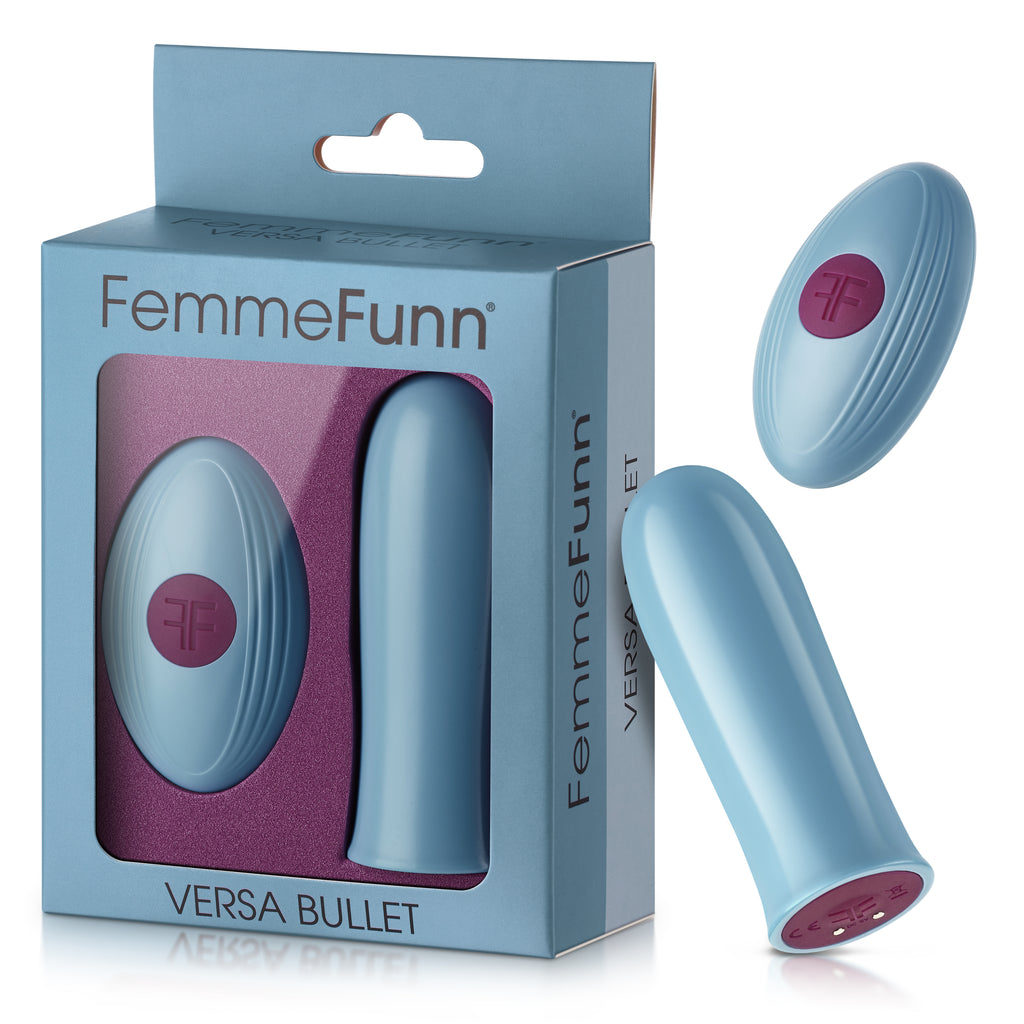 Versa Bullet With Remote- Light Blue - Femmefunn (FF-1031-09)