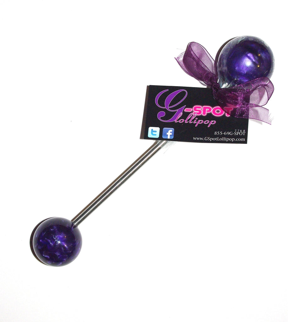 Double Pop S/M  Purple - G-spot lollipop