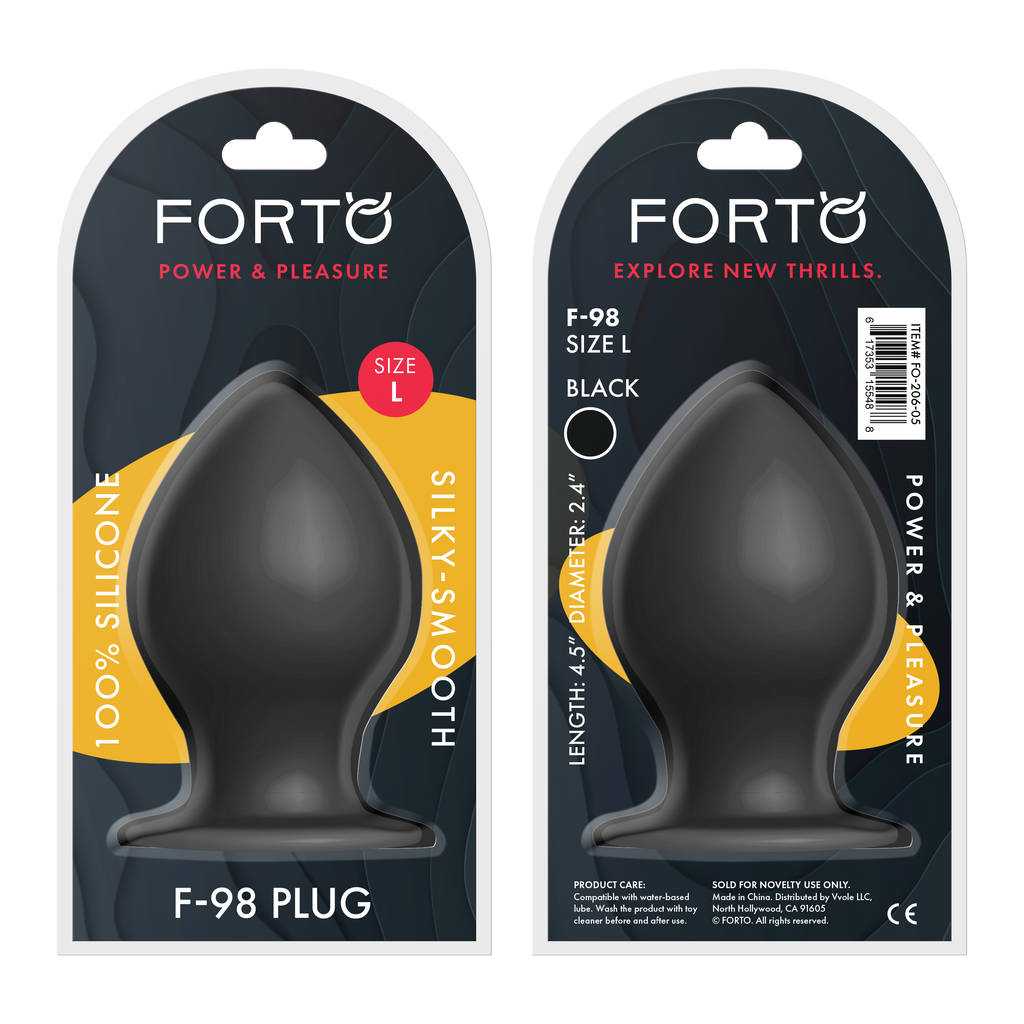 Cone Silicone Plug-Large-Black (FG-206-05)