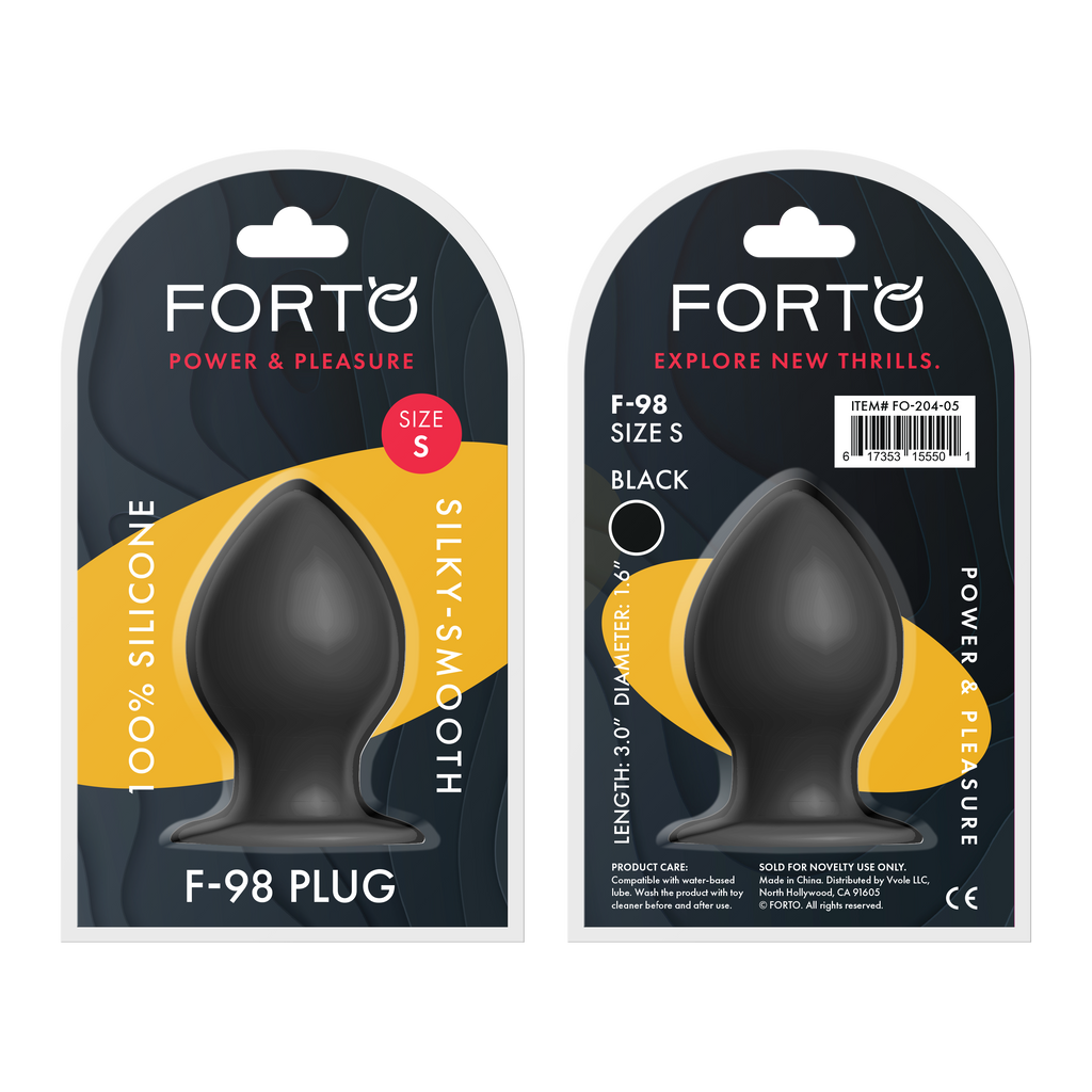 Cone Silicone Plug-Small-Black (FG-204-05)