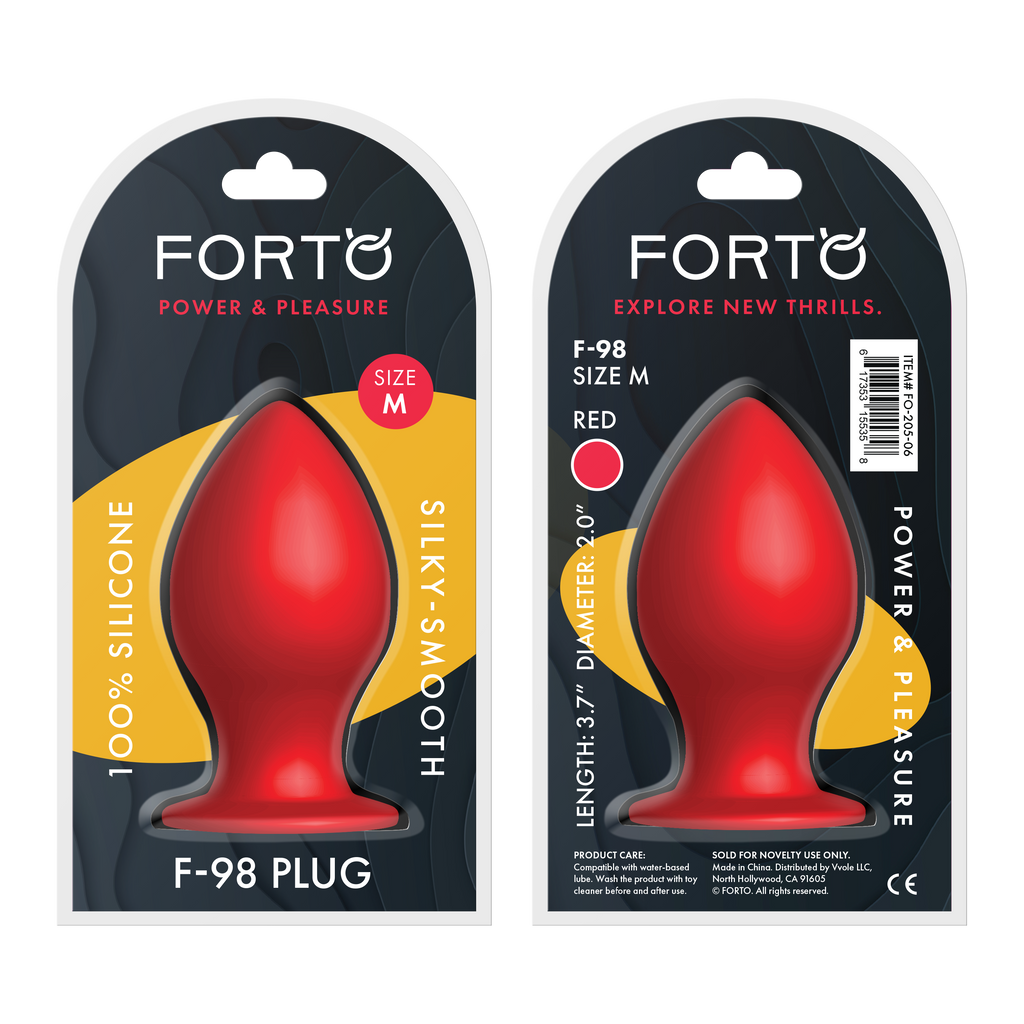 Cone Silicone Plug-Medium-Red (FG-205-06)