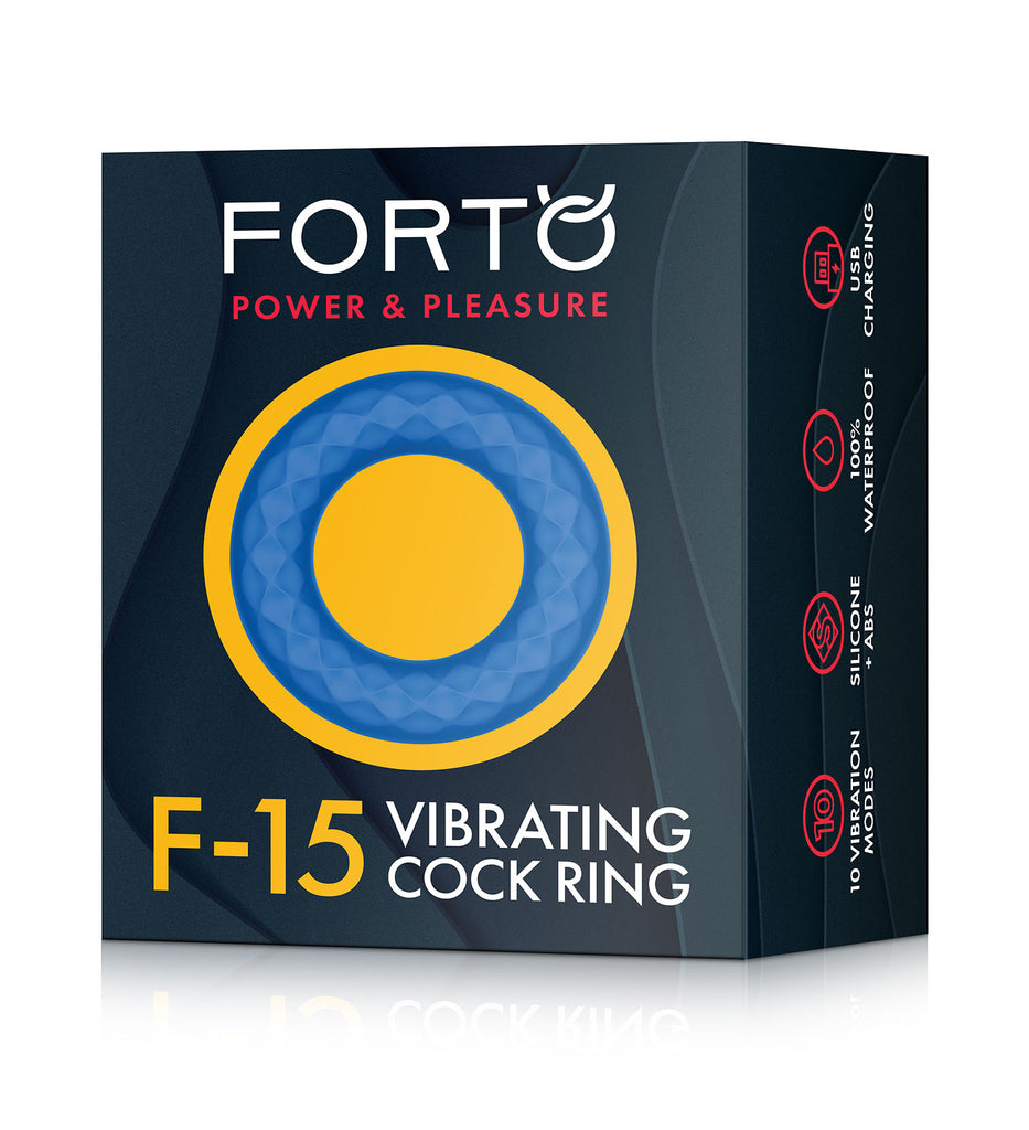 F-15: VIBRATING COCKRING BLUE - FORTO ( FO-239-12) (MSRP 74.99$ )