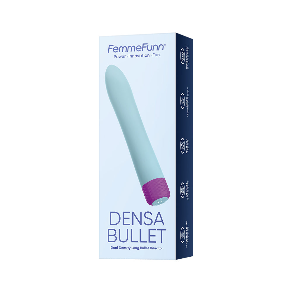 DENSA BULLET- FLEXIBLE LIQUID SILICONE- LIGHT BLUE - FEMMEFUNN (FF1033-09)  (MSRP 109.99$)