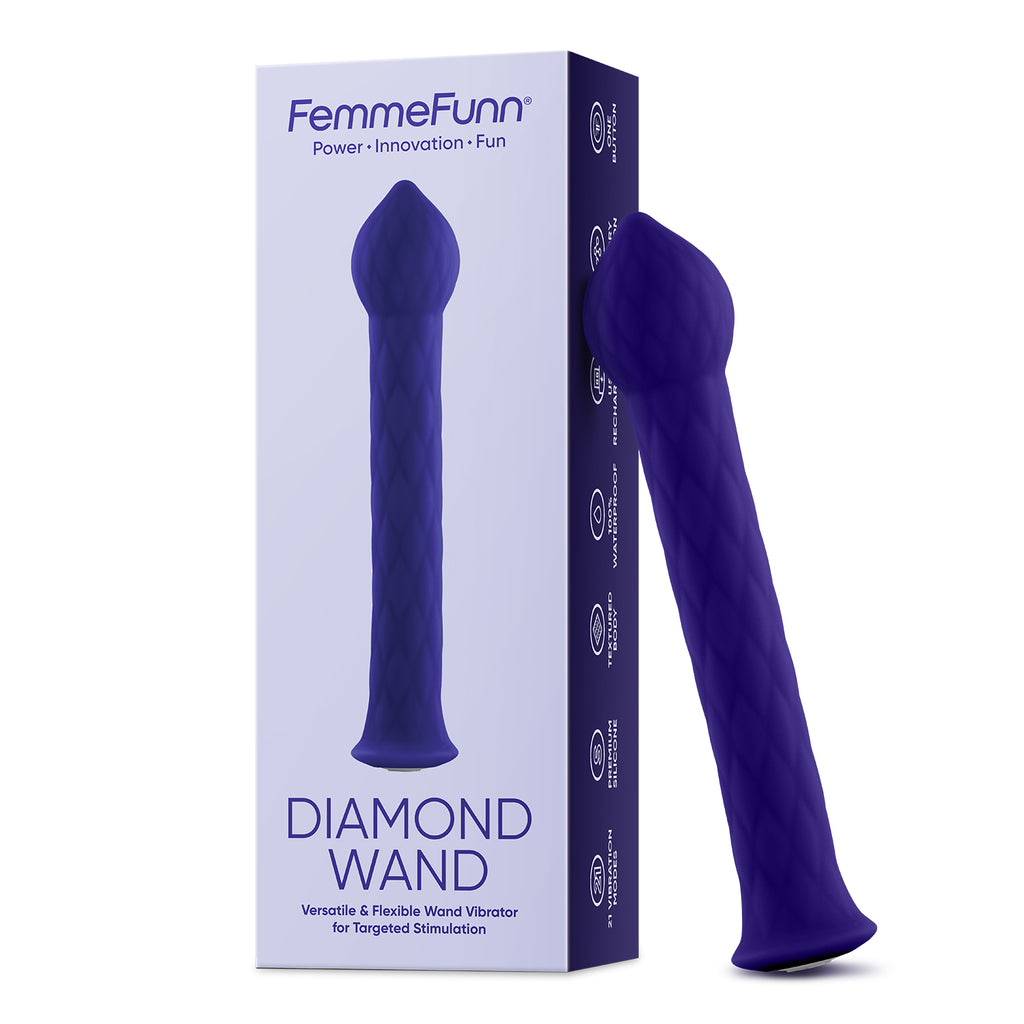 Diamond Wand Dark Purple - Femmefunn (FF-1015-2D)