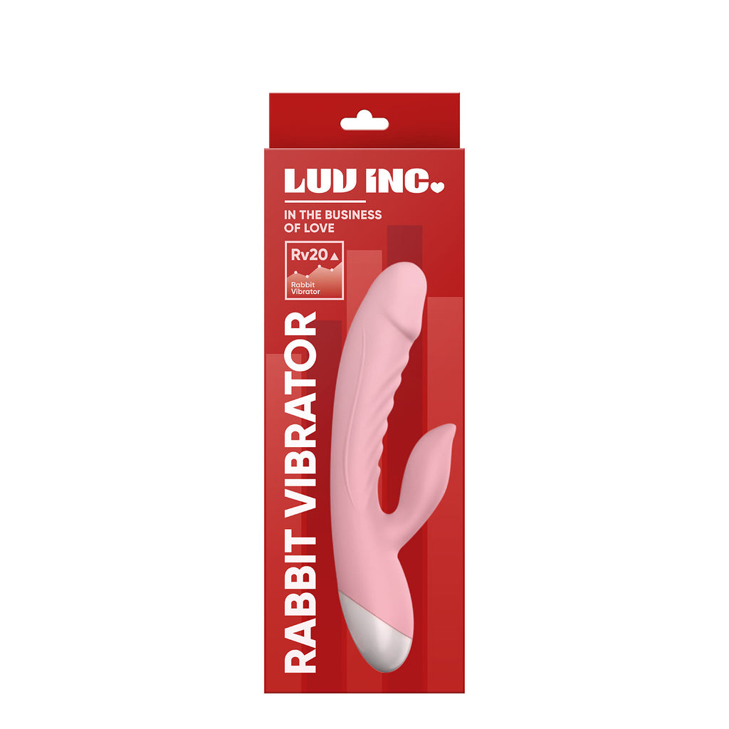 Rabbit Vibrator Pink Rv20 ( LL-7213-01) Luv Inc ( MSRP 89.99$ )