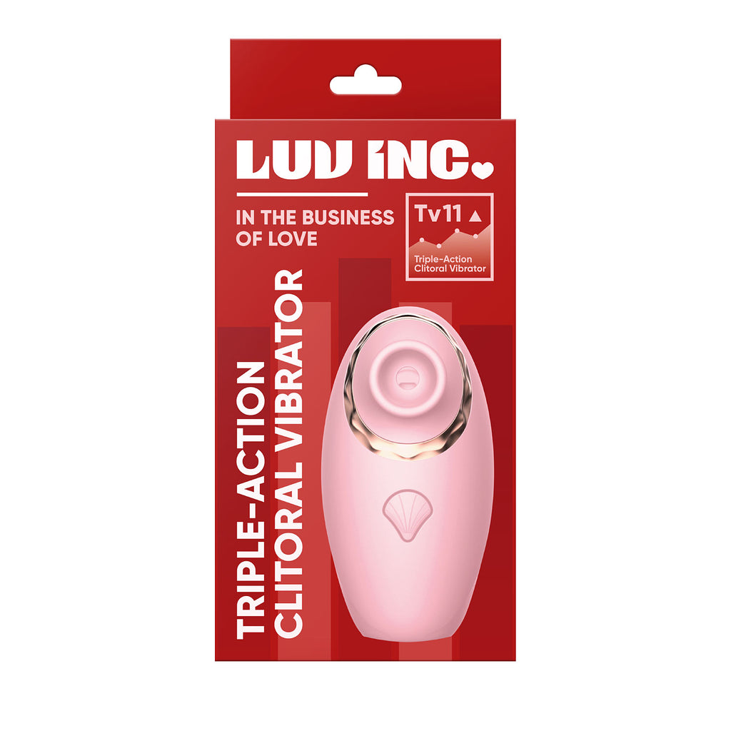 Triple-Action Clitoral Vibrator Pink Tv11 ( LL-7212-01) Luv Inc ( MSRP 89.99$ )