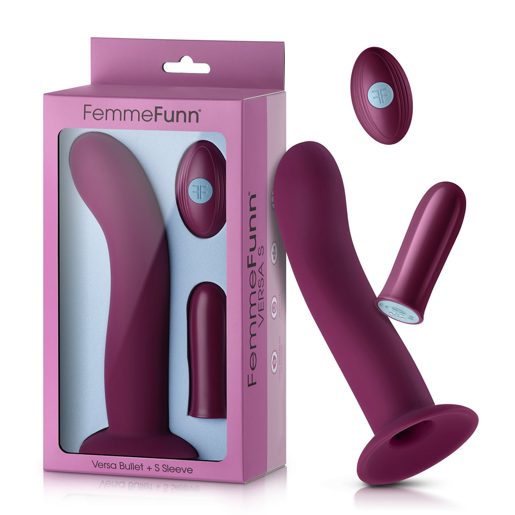 Versa S (Bullet + S Sleeve) Dark Fuchsia - Femmefunn (FF-1029-10)