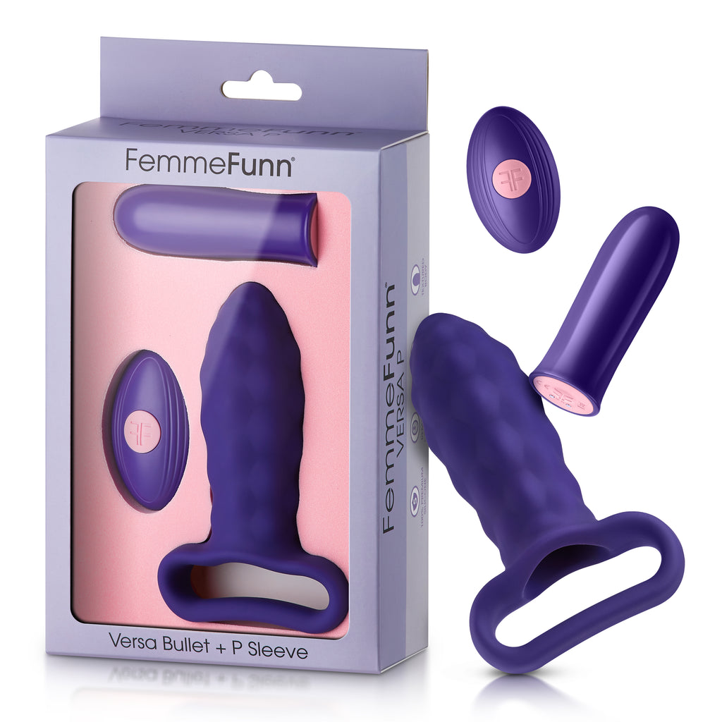 Versa P (Bullet + P Sleeve) - Dark Purple - Femmefunn (FF-1029-02)