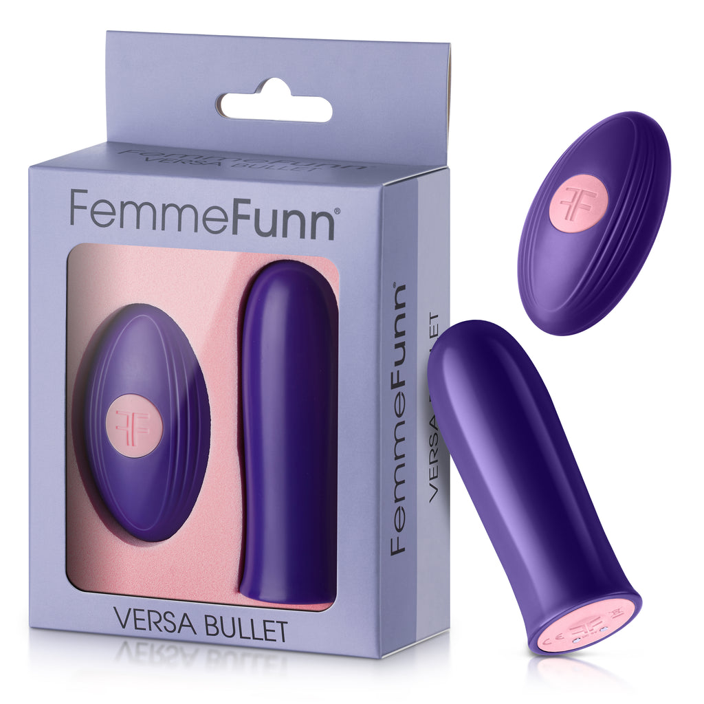 Versa Bullet With Remote- Dark Purple - Femmefunn (FF-1031-02)